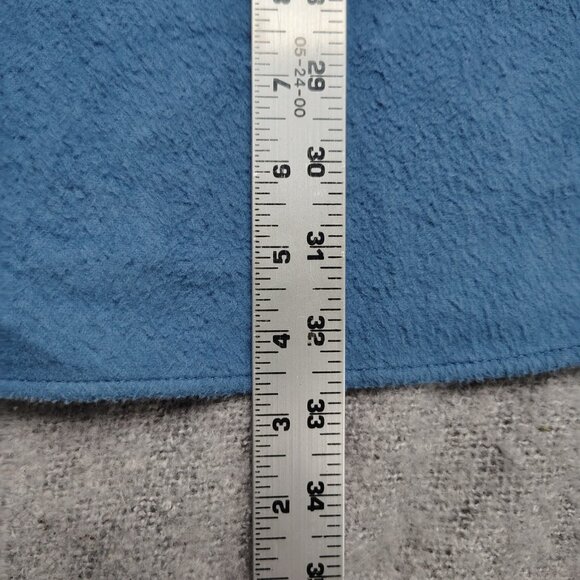 Vintage LL Bean Chamois Cloth Shirt Size Large Tall Blue Pastel Made In USA - Picture 6 of 8